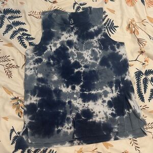 Blue Tie-Dye Tank Top